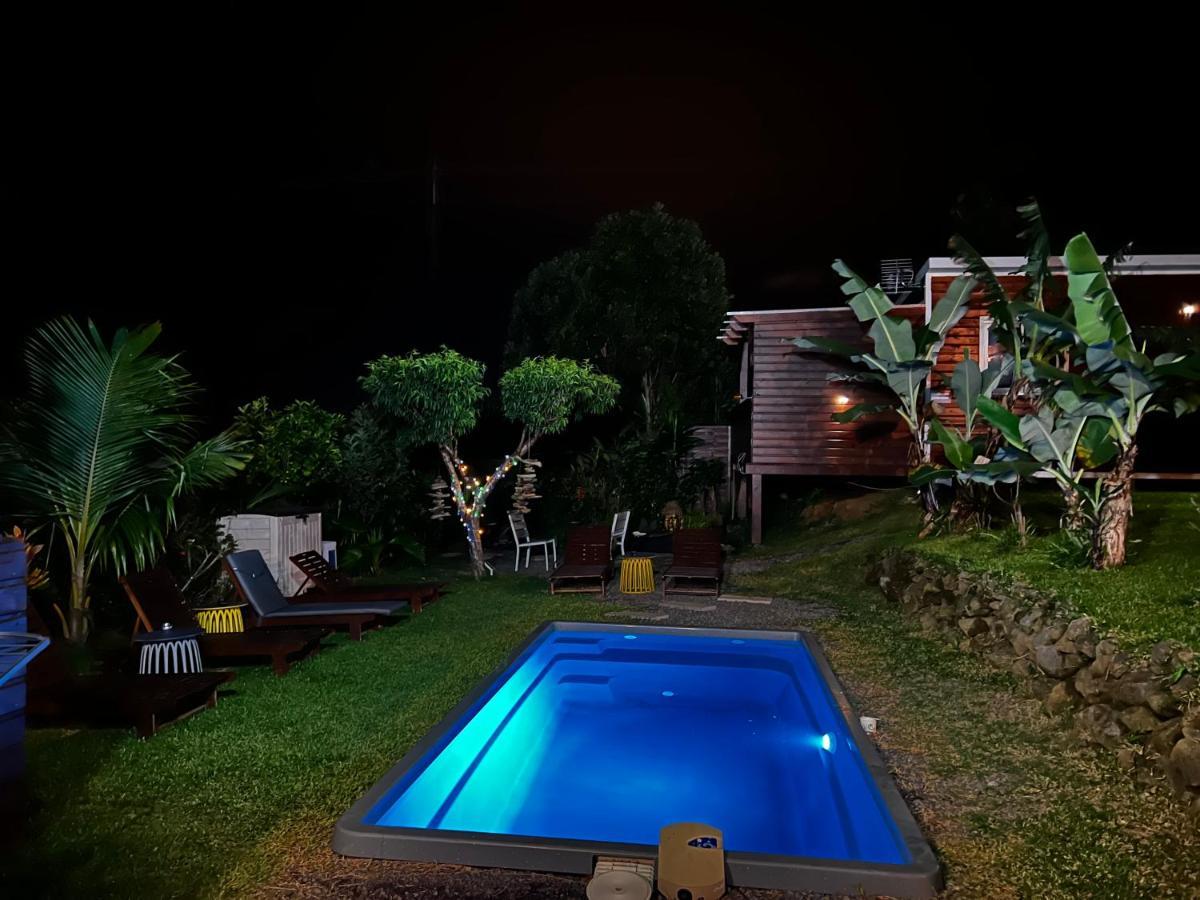 L'escapade créole Bungalow Bananier jacuzzi privatif Saint-Joseph Extérieur photo
